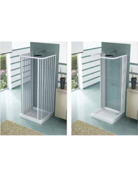 Box Doccia in PVC Tre Lati 2 Ante... Box Doccia in PVC Tre Lati 2 Ante...