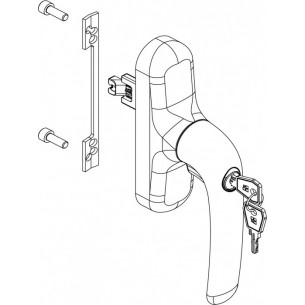 Maniglia Cremonese per anta...