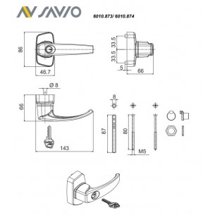 Kit Maniglia nero con... 2