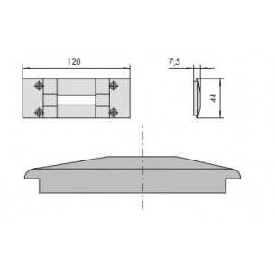 Contropiastra in nylon art....