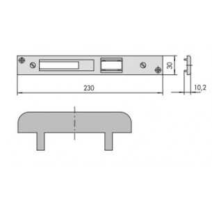 Contropiastra regolabile in...