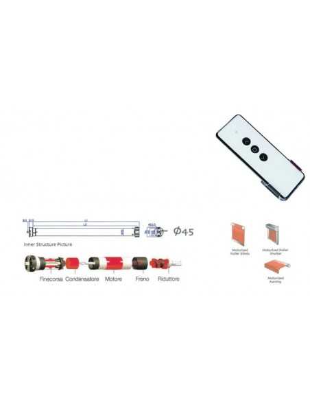 Motore per Tapparella con Telecomando... Motore per Tapparella con Telecomando...