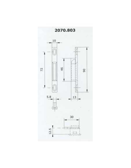 2 Kit Chiusura Per Cappuccio S8390 Con Ferramenta Zincata E Impugnatura A T - Aftermarket