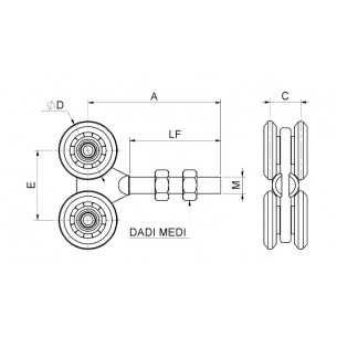 Carrello scorrevole 4 ruote... 2