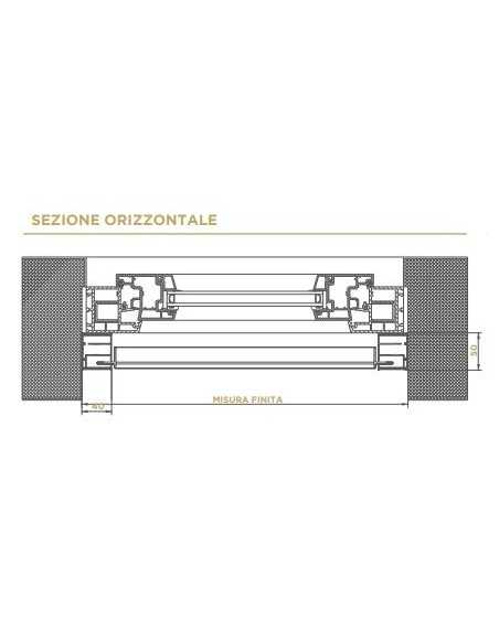 Zanzariera verticale a molla con... Zanzariera verticale a molla con...