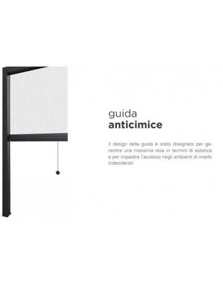 Zanzariera verticale a molla con... Zanzariera verticale a molla con...