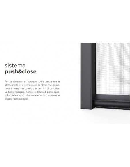 Zanzariera verticale a molla con... Zanzariera verticale a molla con...