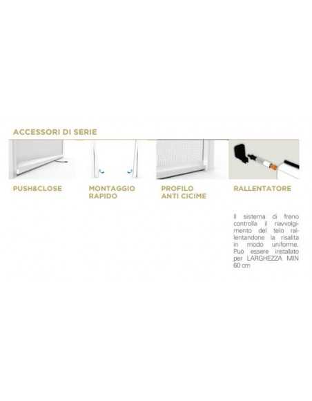 Zanzariera verticale a molla con... Zanzariera verticale a molla con...