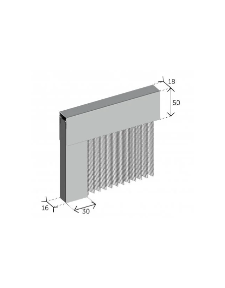 Zanzariera orizzontale plissettata... Zanzariera orizzontale plissettata...