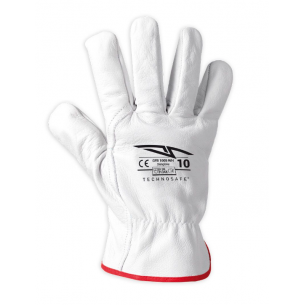 Guanto in pelle fiore...