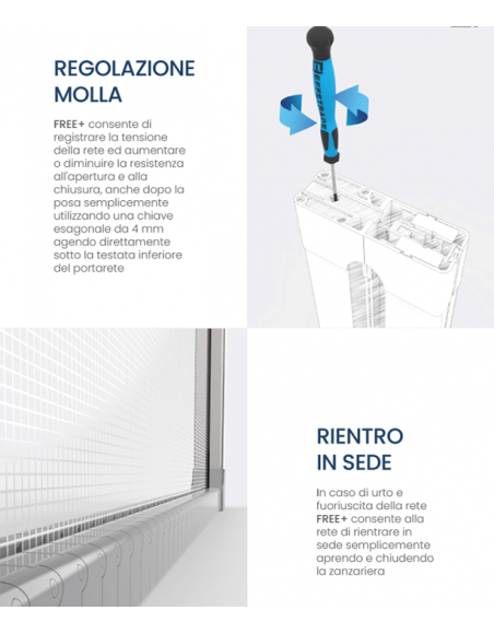 Zanzariera orizzontale con carrarmato... Zanzariera orizzontale con carrarmato...