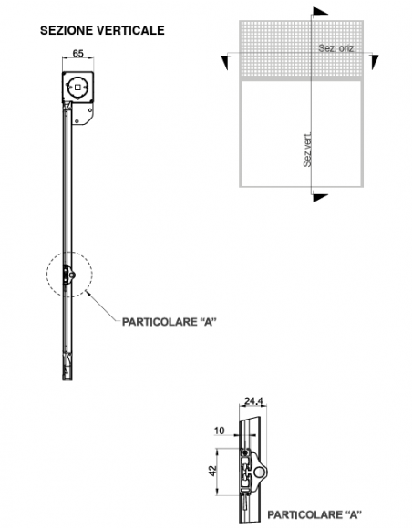 Zanzariera verticale a molla... Zanzariera verticale a molla...