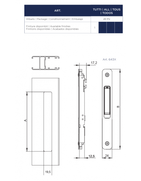 Maniglia ad Incasso in Alluminio per... Maniglia ad Incasso in Alluminio per...