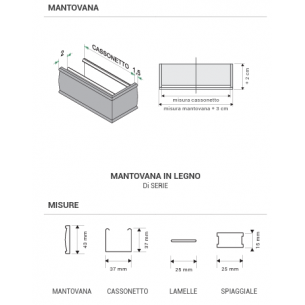 Veneziana in legno da 25 mm 2