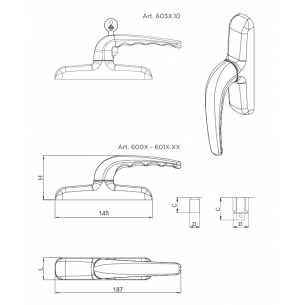 Maniglia Cremonese con... 2