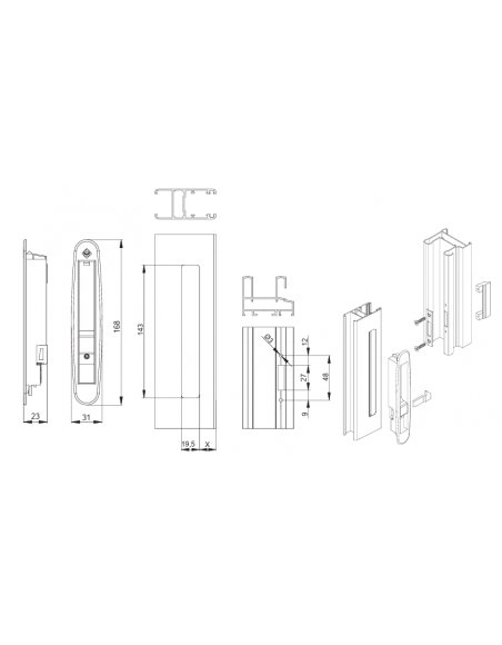 Coppia Maniglia ad Incasso... Coppia Maniglia ad Incasso...