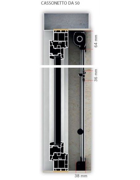 Zanzariera verticale a catenella con... Zanzariera verticale a catenella con...